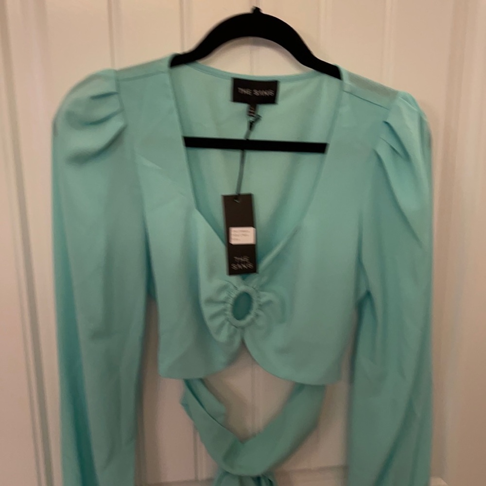 Mint Green Summer Blouse